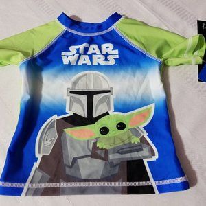 Star Wars 3T Rash Guard Swim NWT